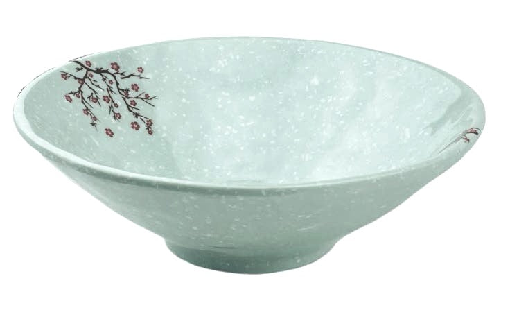 Melamine Bowl 8-15/16"D x 2-3/4"H, Plum Blossom