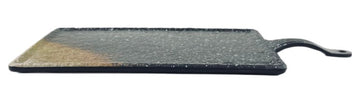 17-1/2x8-3/4" -Melamine Rectangular Plate w/Handle, Soil Porcelain