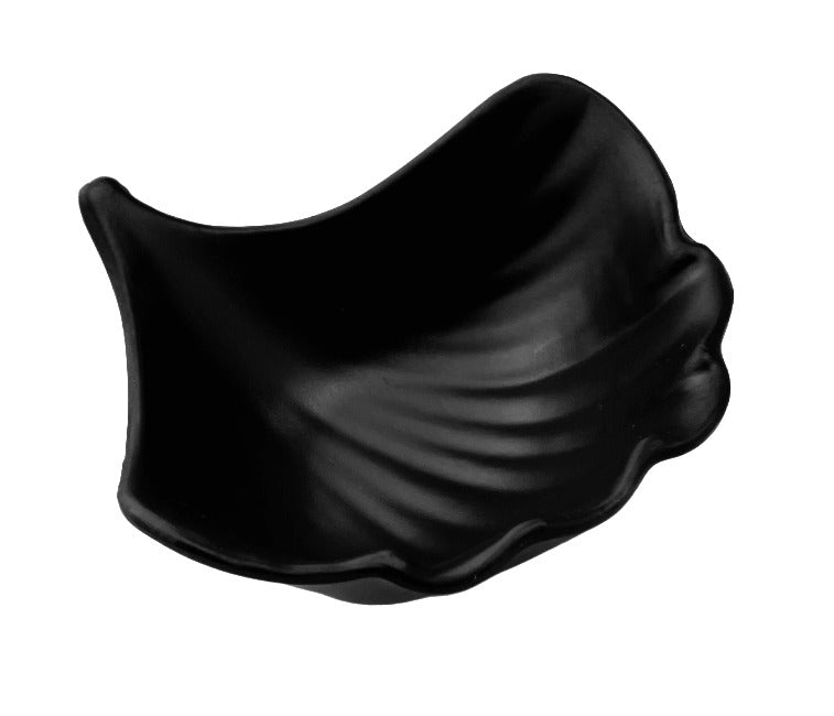 Melamine Square Bowl  5-3/8", Matte Black