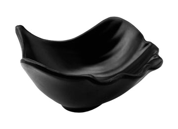 Melamine Square Bowl  5-3/8", Matte Black