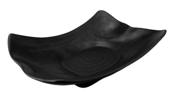 Melamine Rectangular Bowl 11-1/2", Matte Black