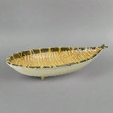 10⅜″ Bamboo-Pattern Melamine Drop-Shaped Tempura Plate