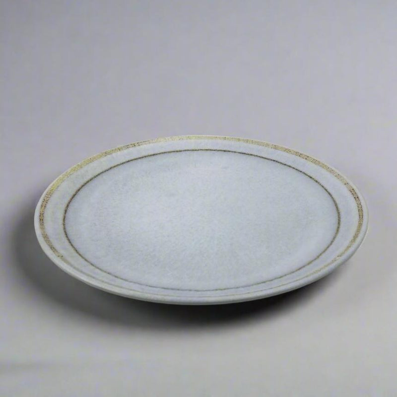 YG-7612BS Blue Striped Stone round melamine plate