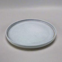 10″ Blue Striped Stone Melamine Round Dinner Plate