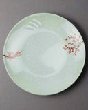 Melamine Round Plate 12”, PLUM BLOSSOM