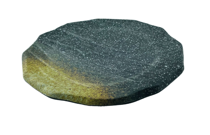 15-3/4"Melamine Slate Plate 11/16" H, Soil Porcelain