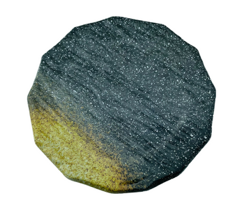 15-3/4"Melamine Slate Plate 11/16" H, Soil Porcelain