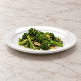 6⅛″ White Ceramic Rimmed Round Plate — food serving