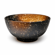 Brown speckled ceramic bowl A0097-BR, studio view