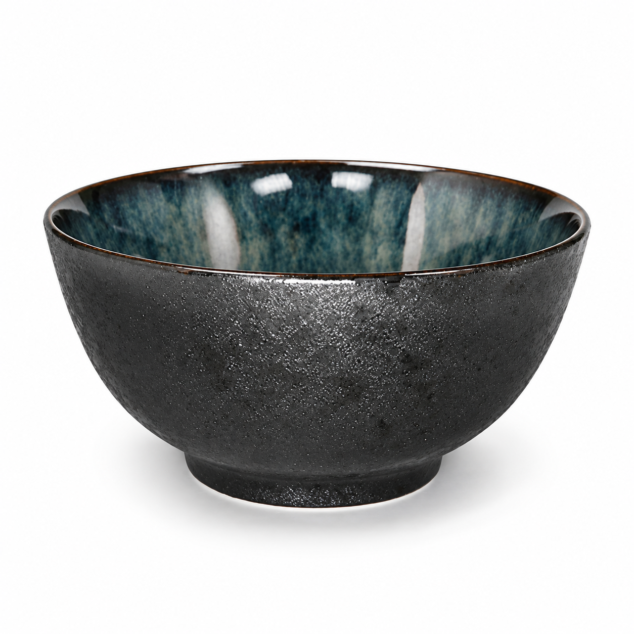 A0097-OB Ceramic Bowl — 26 fl. oz., Obsidian — studio view