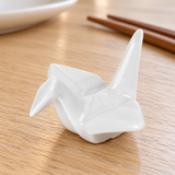 A11885 crane chopstick rest in a table setting