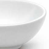 A14312 3"Dx1.5"H Round Shallow Bowl, White Ceramic — material detail