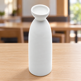 A1830 white ceramic sake bottle in a table setting