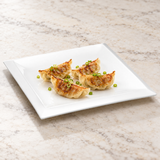 13⅞″ White Ceramic Square Platter — Defined Border — savory serving