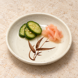305-J Autumn Grass melamine second serving setting; food and accessories shown separately