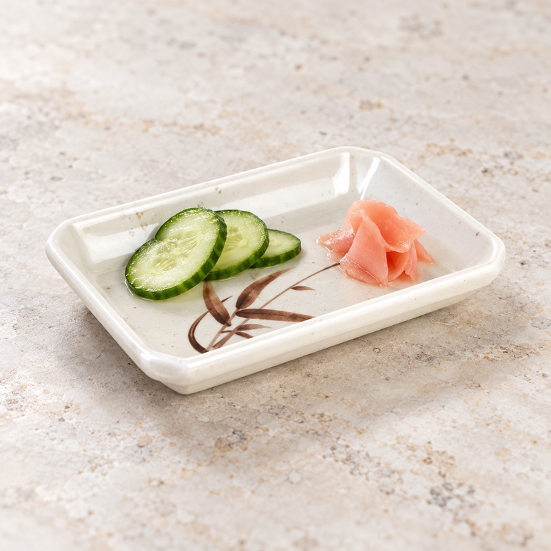 311-J Autumn Grass melamine — set out a small garnish