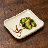 506-J Autumn Grass melamine serving scene; food and accessories shown separately