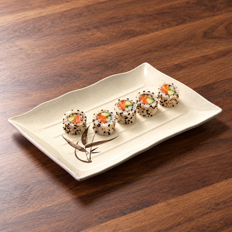 513-J Autumn Grass melamine — space a sushi selection