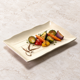 513-J Autumn Grass melamine second serving setting; food and accessories shown separately