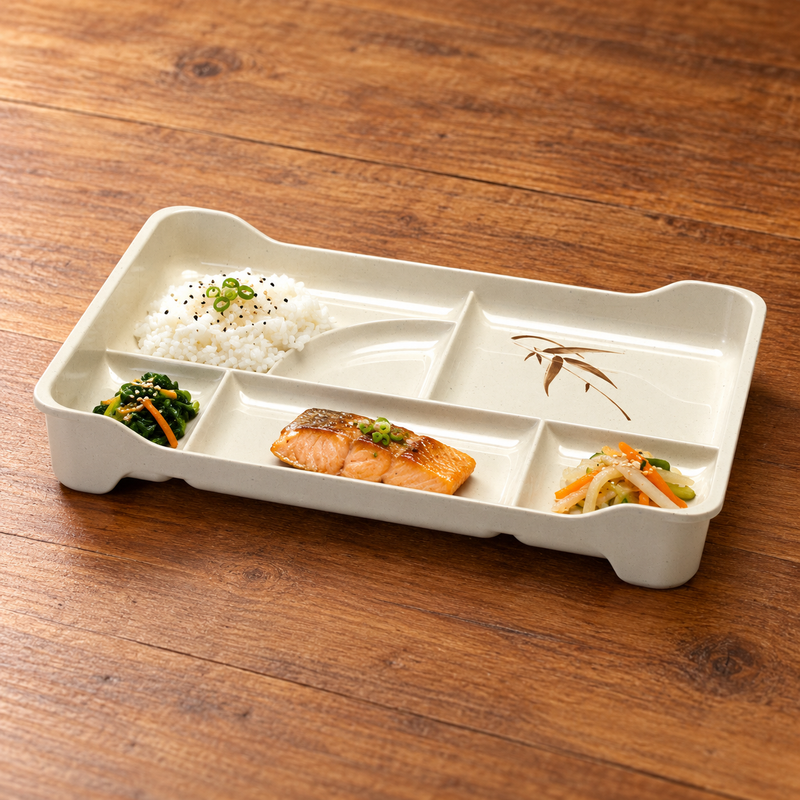 MZ14-J Autumn Grass melamine — arrange the meal by portion