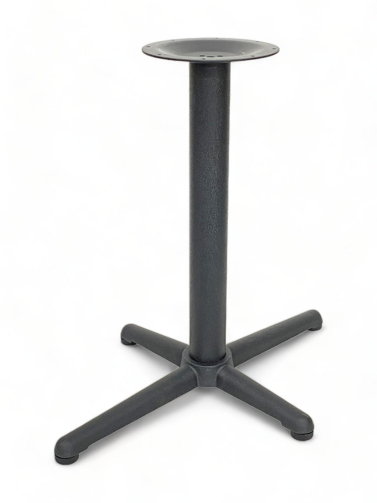 Black Cast Iron Cross Table Base, 22" × 30" – B2230 – 28-inch dining height