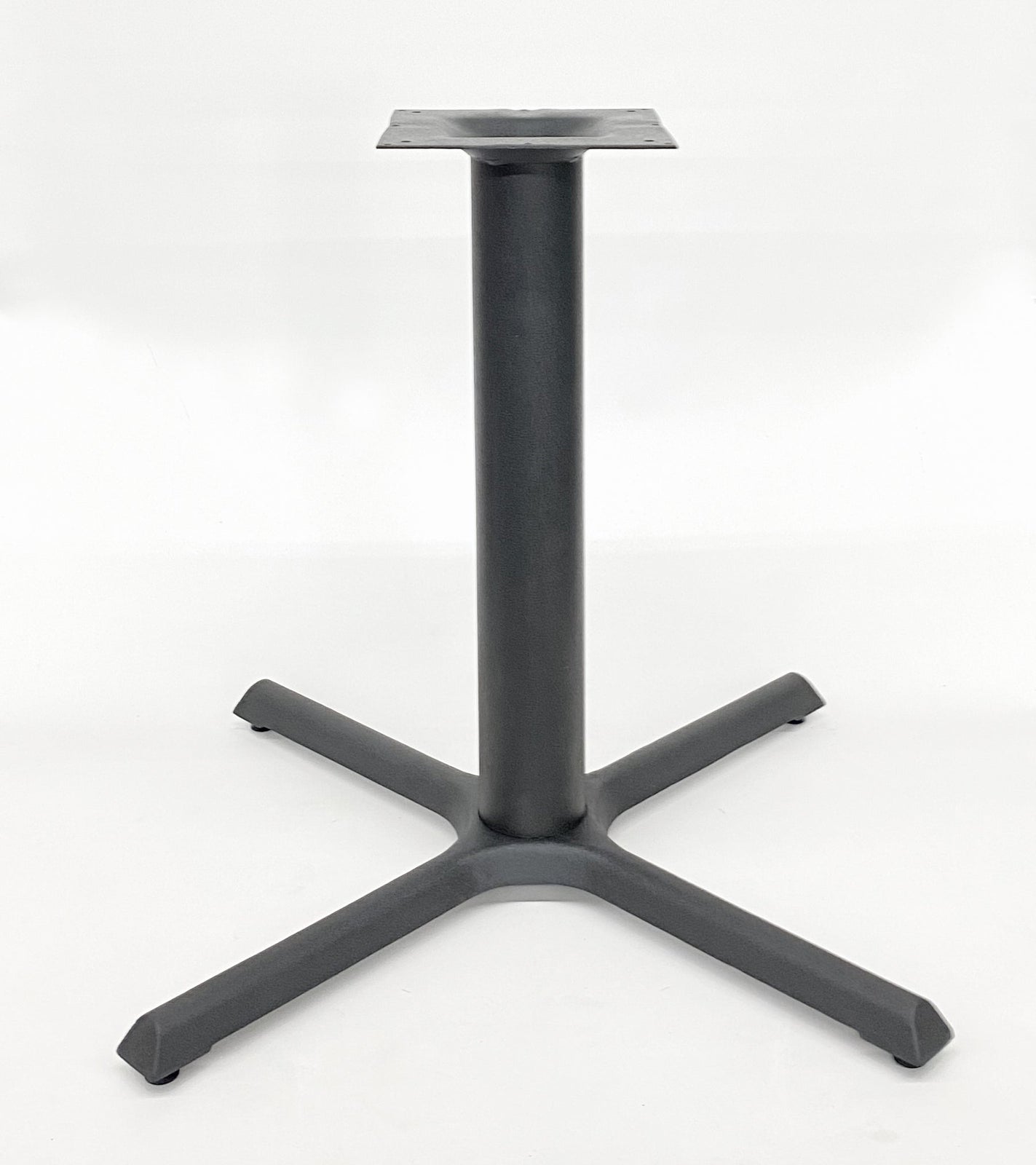 Black Cast Iron Cross Table Base – B3636 – 28-inch dining height