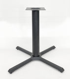 Black Cast Iron Cross Table Base – B3636 – 28-inch dining height