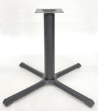 Black Cast Iron Cross Table Base – B4040 – 28-inch dining height
