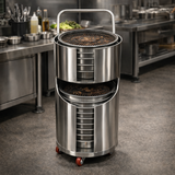 SS Grill Keeping Cart 38cmD(15") 2tier