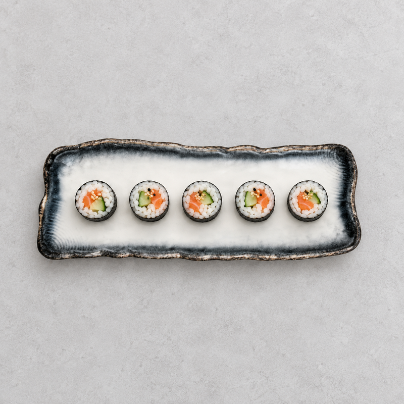 BK-3046 SeaCrest rectangular with a savory serving