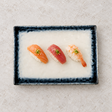 SeaCrest savory presentation on BK-3046 rectangular plate