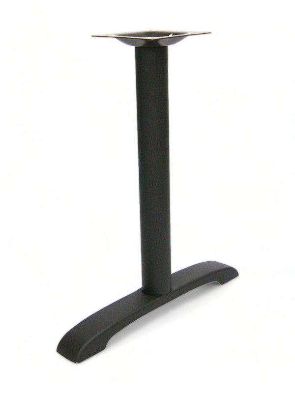 Black Cast Iron Heavy-Duty T Table Base – 28" Dining Height