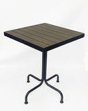 Table base installation example; tabletop and additional bases shown for illustration