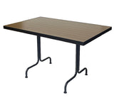 Table base installation example; tabletop and additional bases shown for illustration