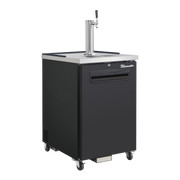 Blue Air BLKC23-1B-HC 23" Black Keg Cooler - Solid Door