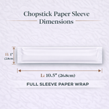 Custom Chopsticks with Printed Paper Sleeves