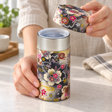 192HB0 patterned tea canister during opening; cup, linen and other scene accessories are not included.