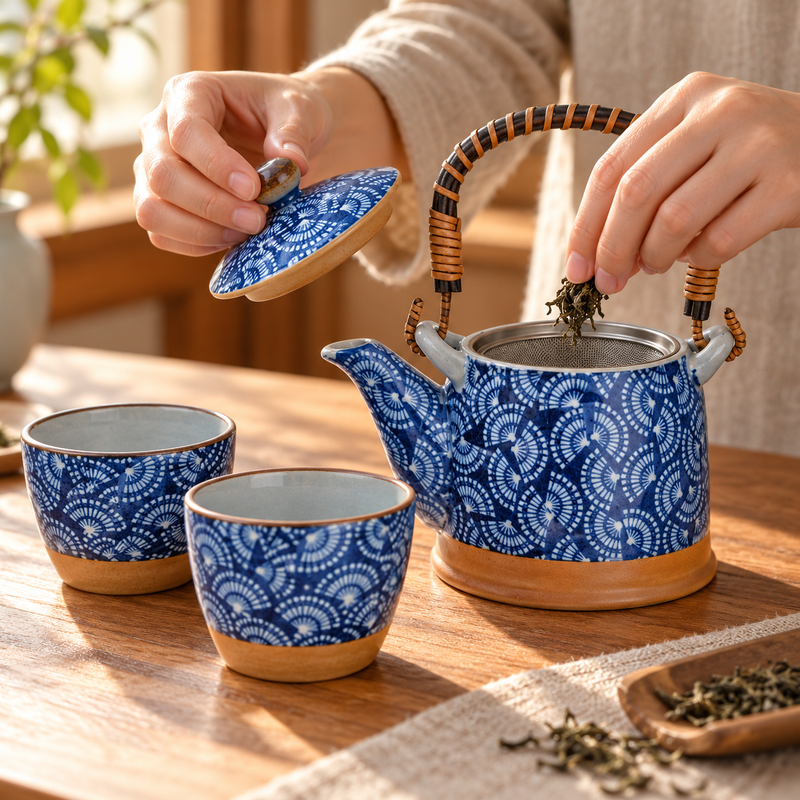 h2-19-11 — Preparing the open teapot