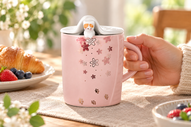 pc40-1 — A sakura mug at breakfast