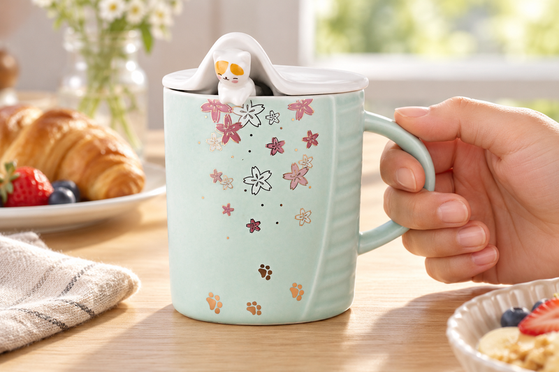 pc40-2 — A celadon mug at breakfast
