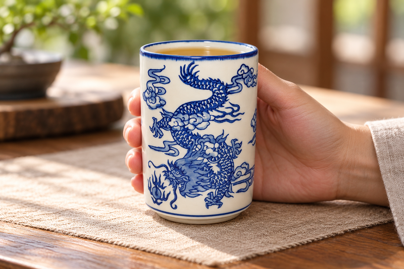 sf71-5092 — The dragon cup in hand