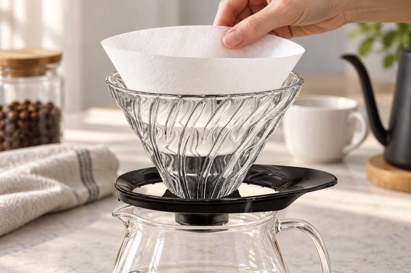 vdgr-02-b — Preparing a size 02 paper filter