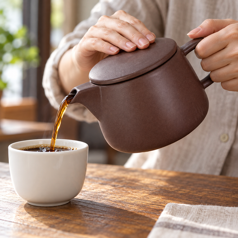 JHCD4-BR — Coffee poured from the short spout