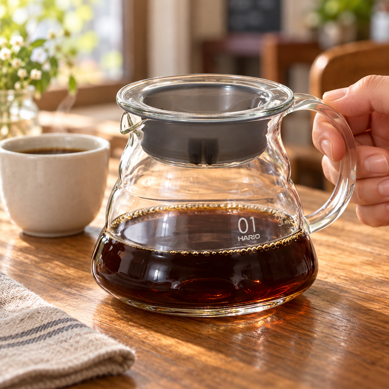 XGS 360 ml — Clear glass at the coffee table