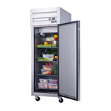 D28AR Single Door Top Mount Refrigerator Stainless Steel