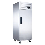 D28AR Single Door Top Mount Refrigerator Stainless Steel