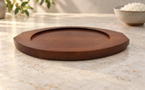 DH-WB22 wooden serving base on a light dining tabletop; pan not included