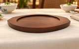 DH-WB26 wooden serving base on a light dining tabletop; pan not included