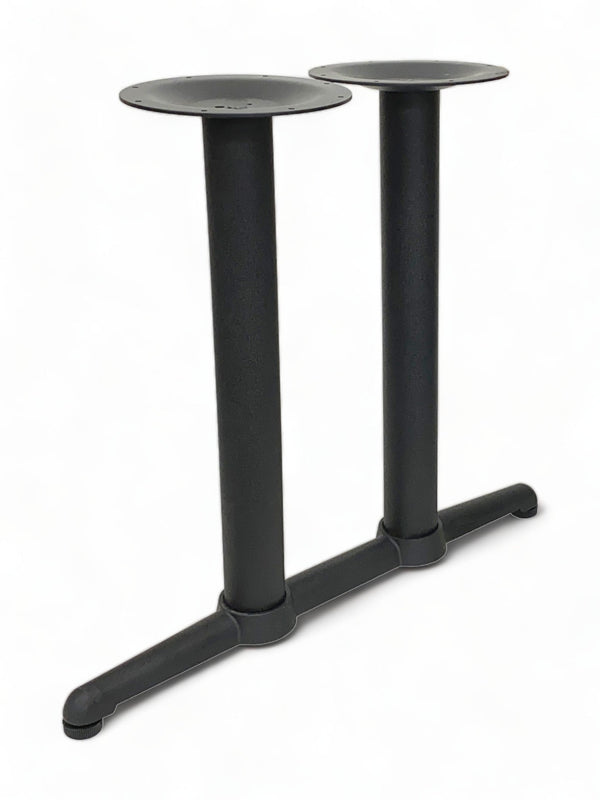 Black Cast Iron Double-T Table Base – 28" Dining Height