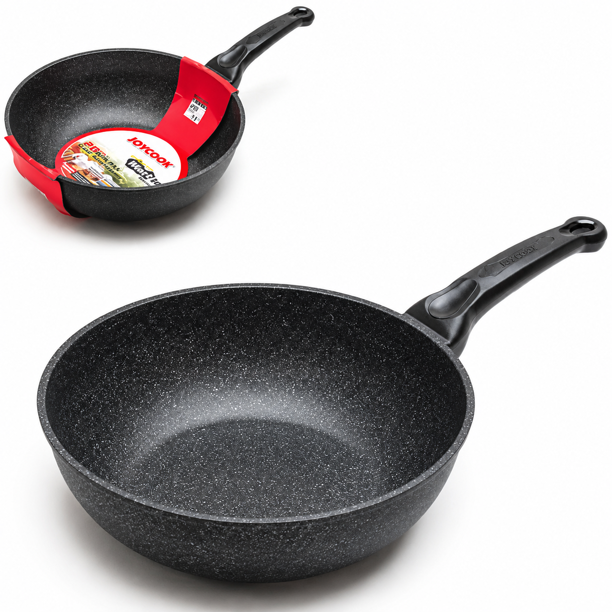 Marble Cast Wok Pan 11"